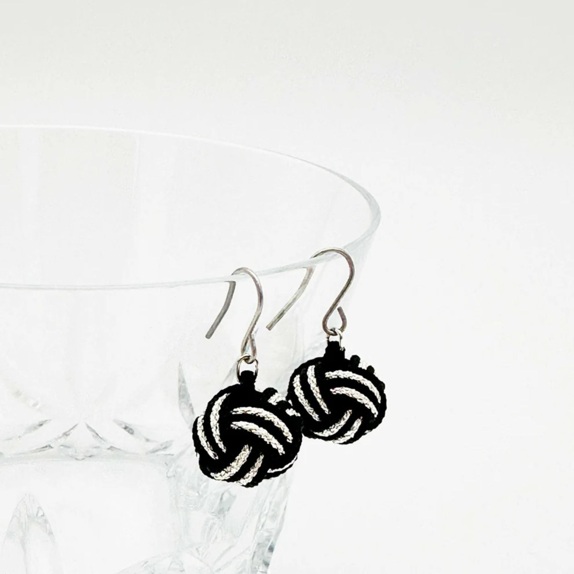 Earrings - Black&Silver