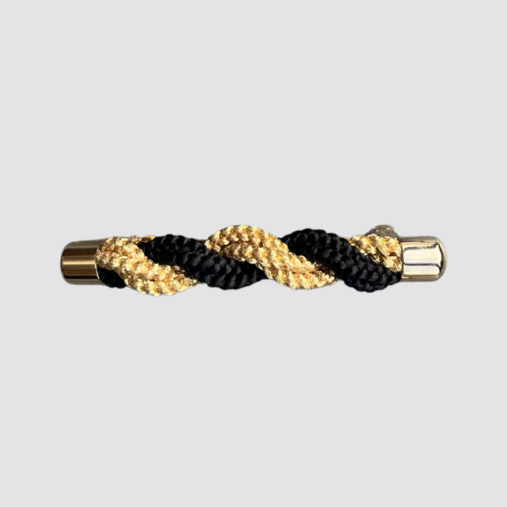 Hair Barette - Gold -Single Braid